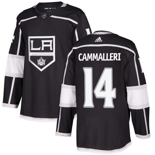 Adidas Kings #14 Mike Cammalleri Black Home Authentic Stitched NHL Jersey - Click Image to Close